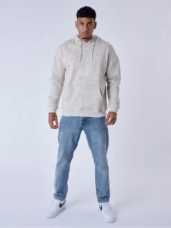 Sweat à Capuche Motif Liquid Marble