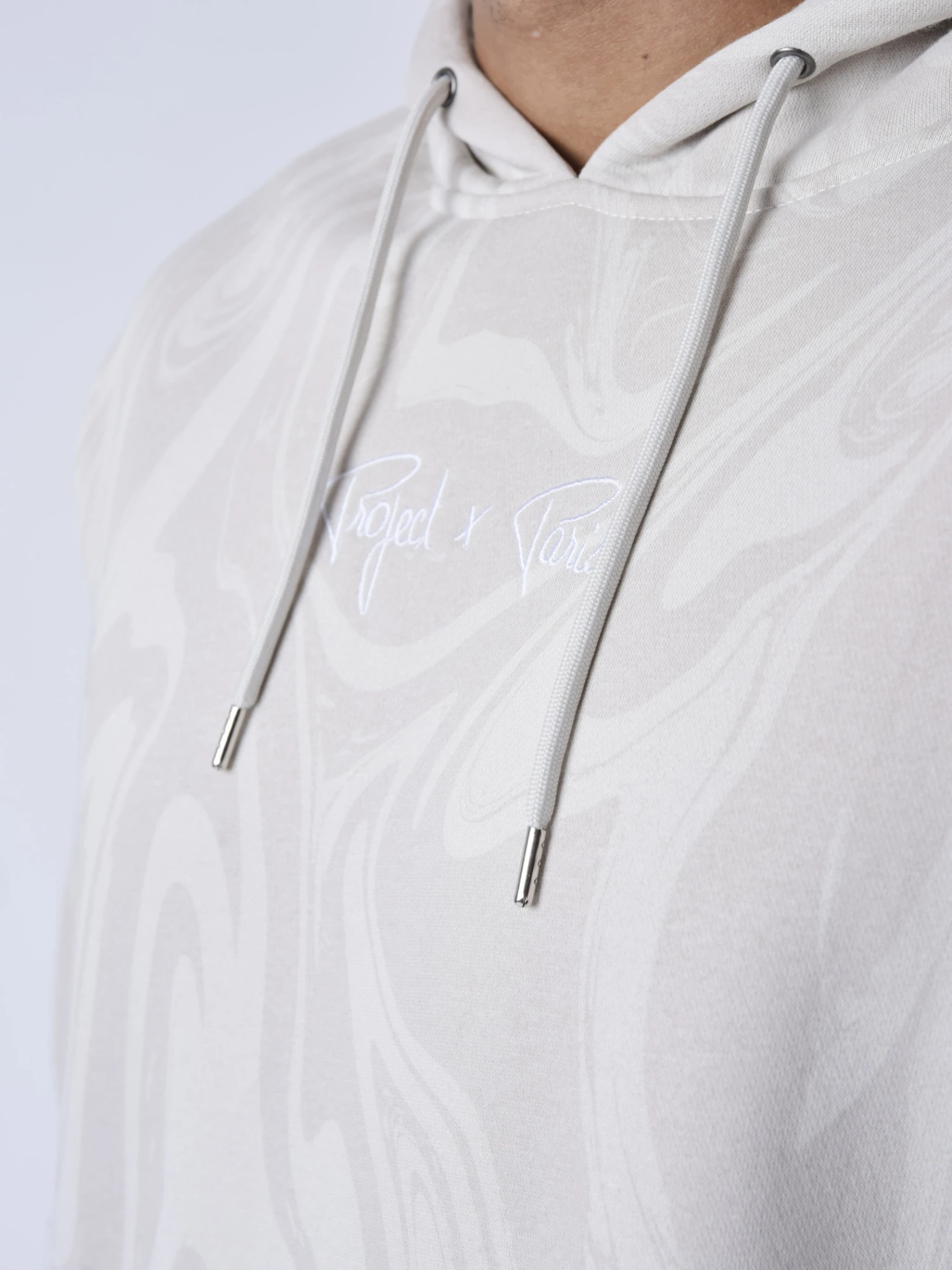 Sweat à Capuche Motif Liquid Marble – Image 4