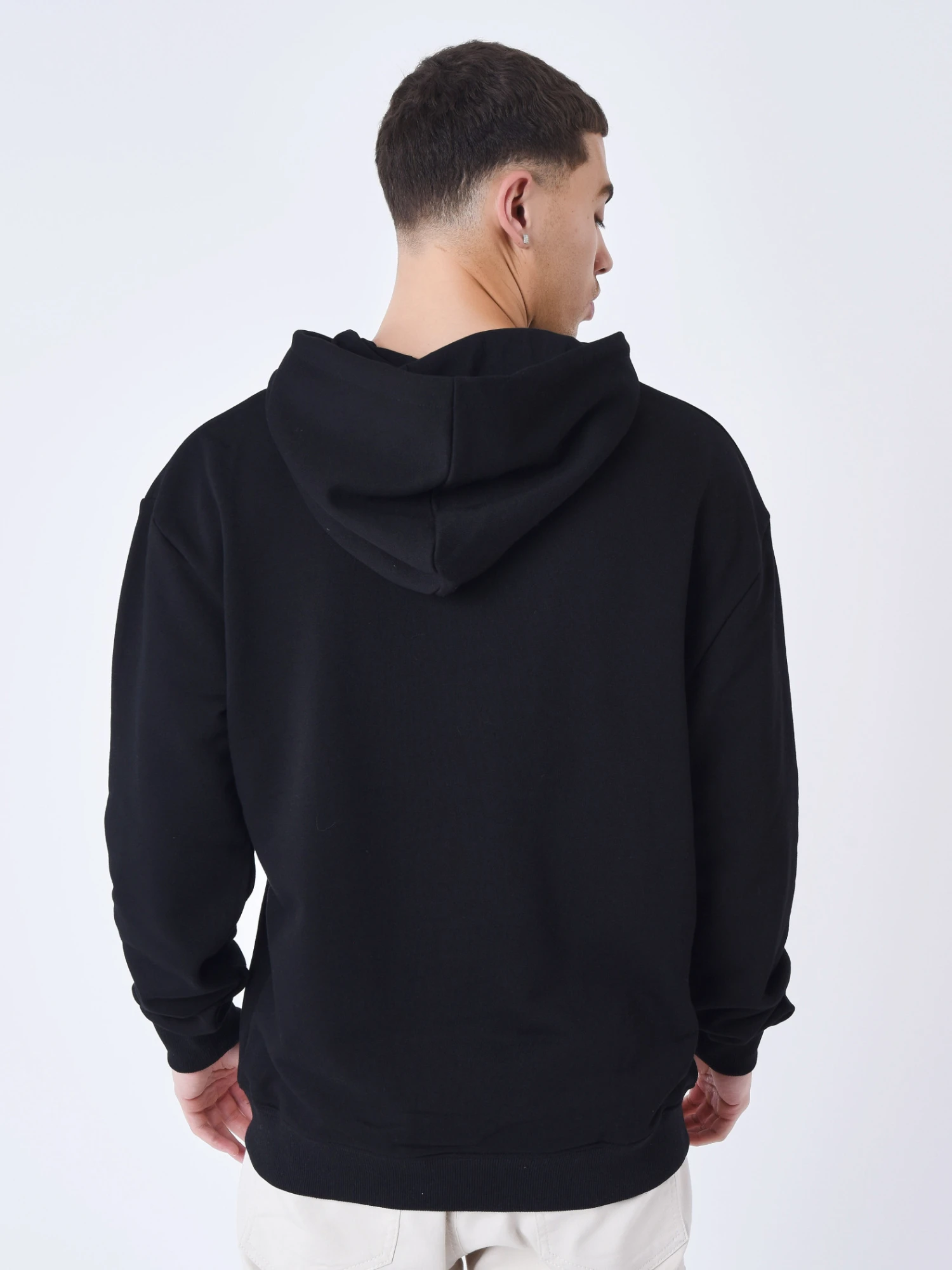 Sweat à Capuche Broderie Avec Smiley Sourire – Image 5