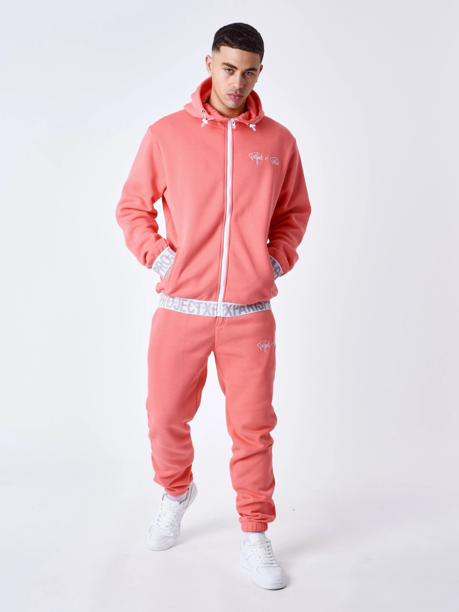 Sweat à Capuche Zippé Bande élastique Logotée – Image 3