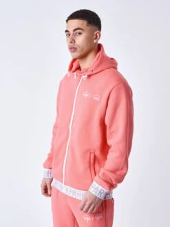 Sweat à Capuche Zippé Bande élastique Logotée