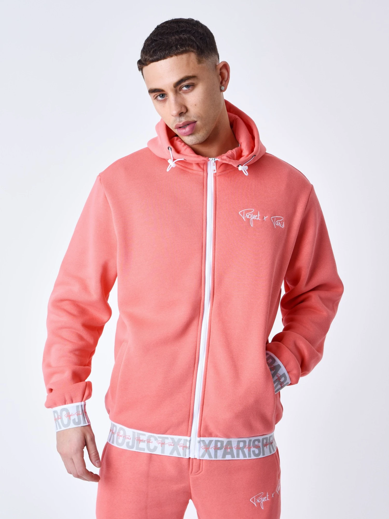 Sweat à Capuche Zippé Bande élastique Logotée – Image 4