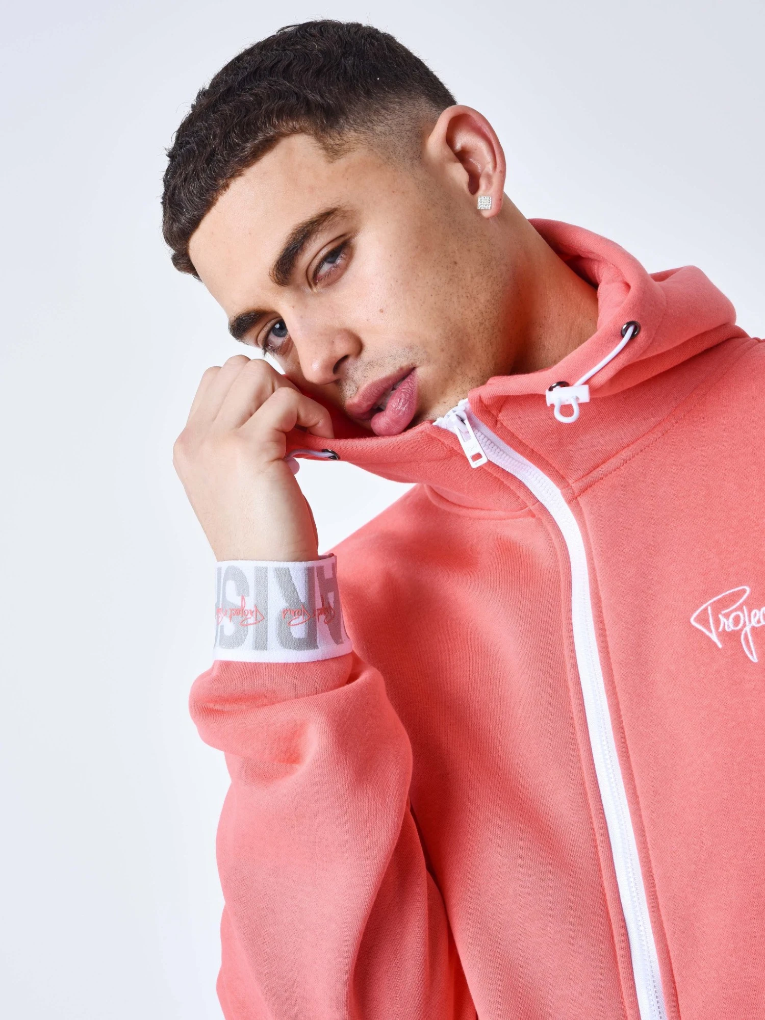 Sweat à Capuche Zippé Bande élastique Logotée – Image 7