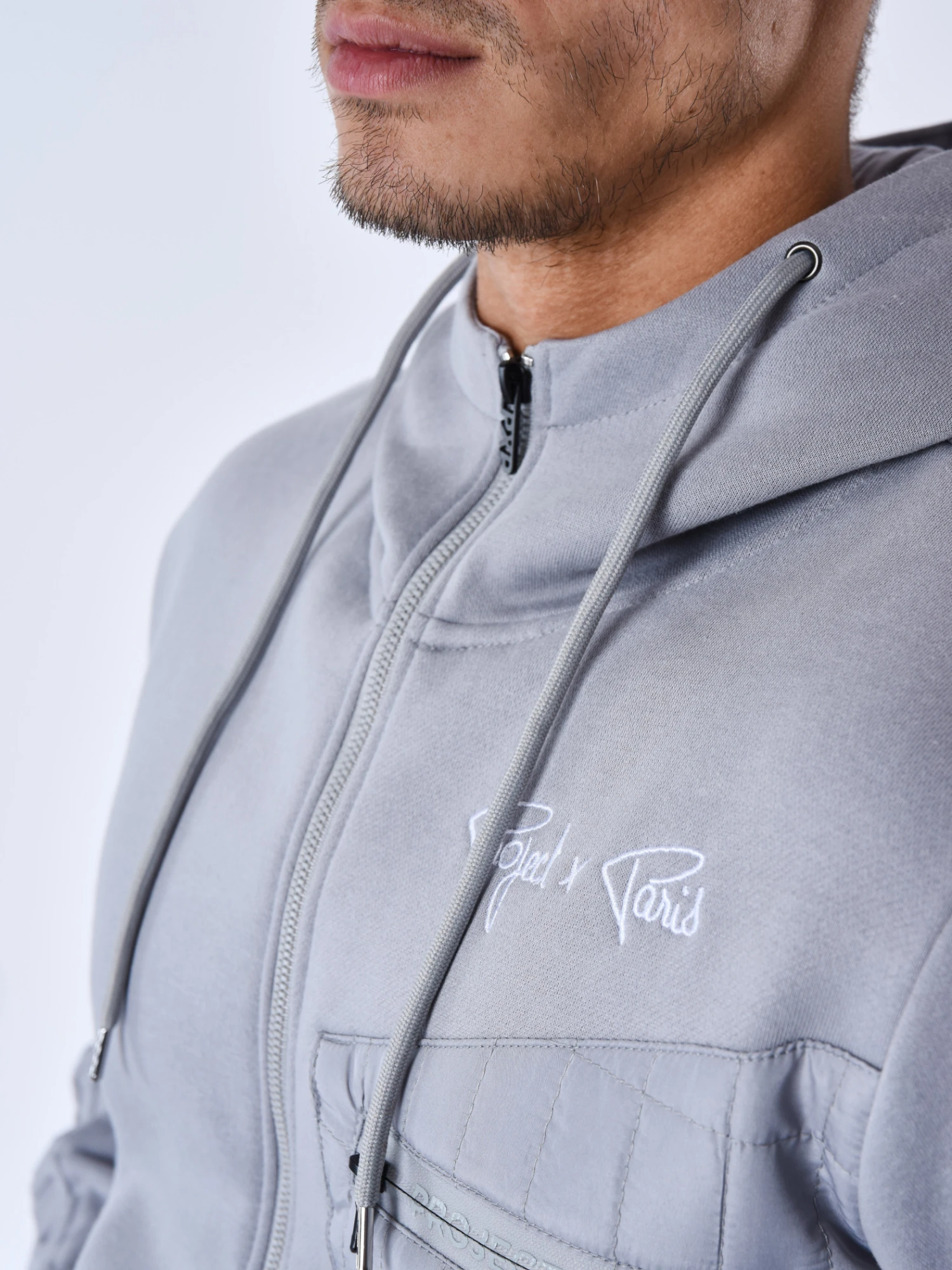 Veste à Capuche Avec Empiècement Bimatière – Image 5