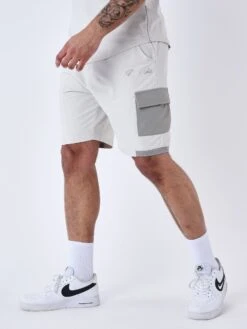 Short Avec Bande Contrastée Logotée