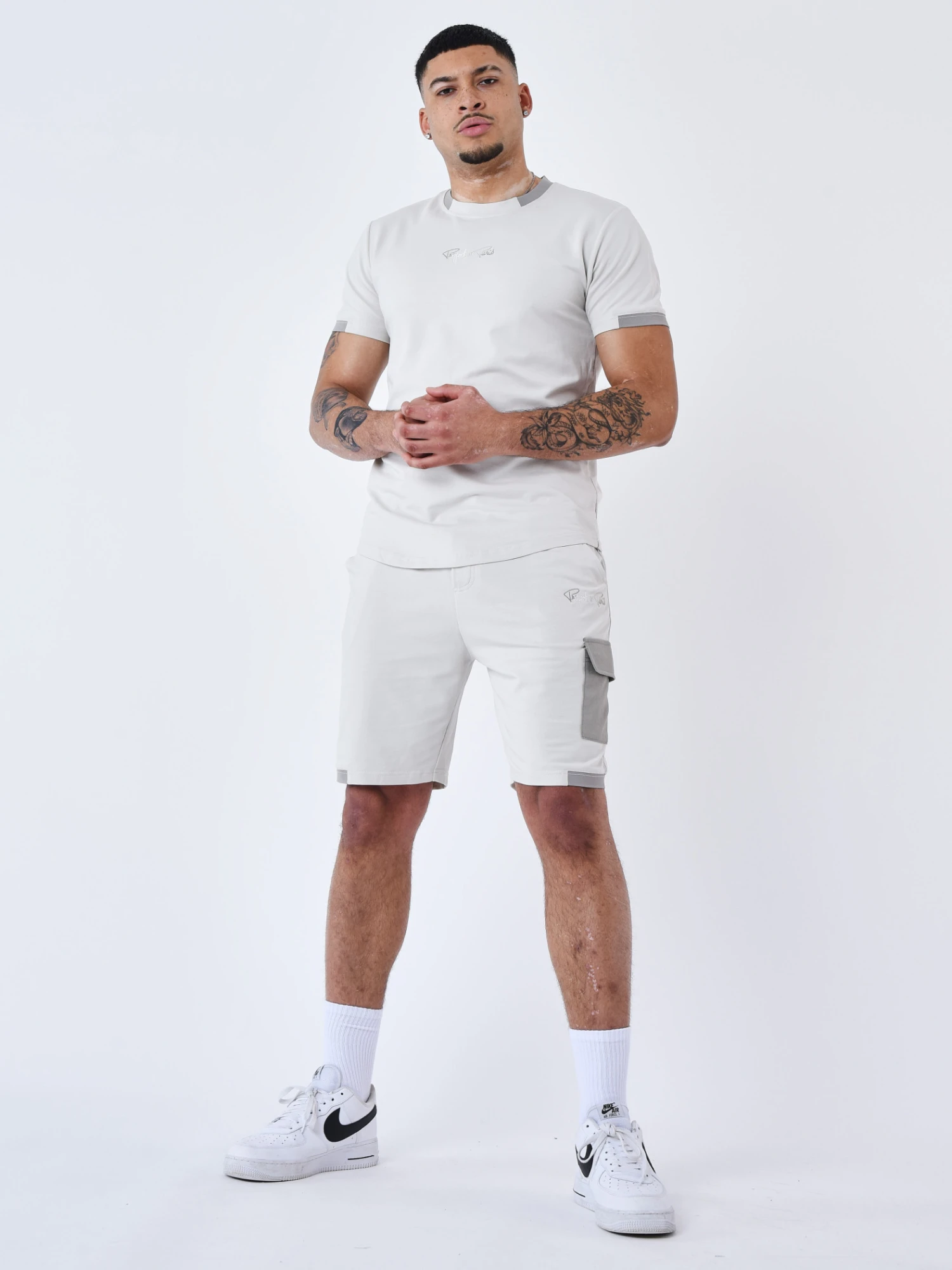 Short Avec Bande Contrastée Logotée – Image 5