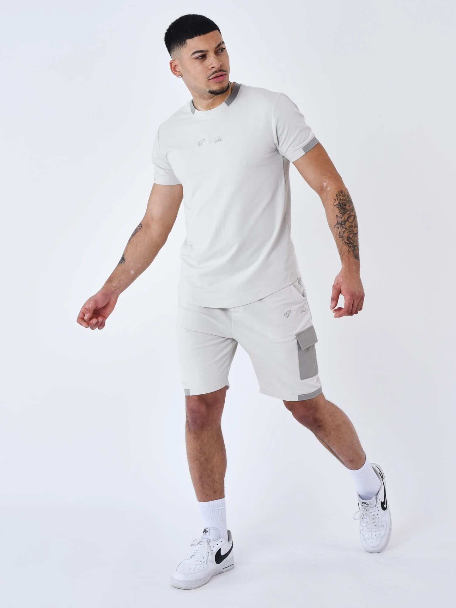 Short Avec Bande Contrastée Logotée – Image 6