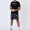 Short De Bain Imprimé Logo Multicolores