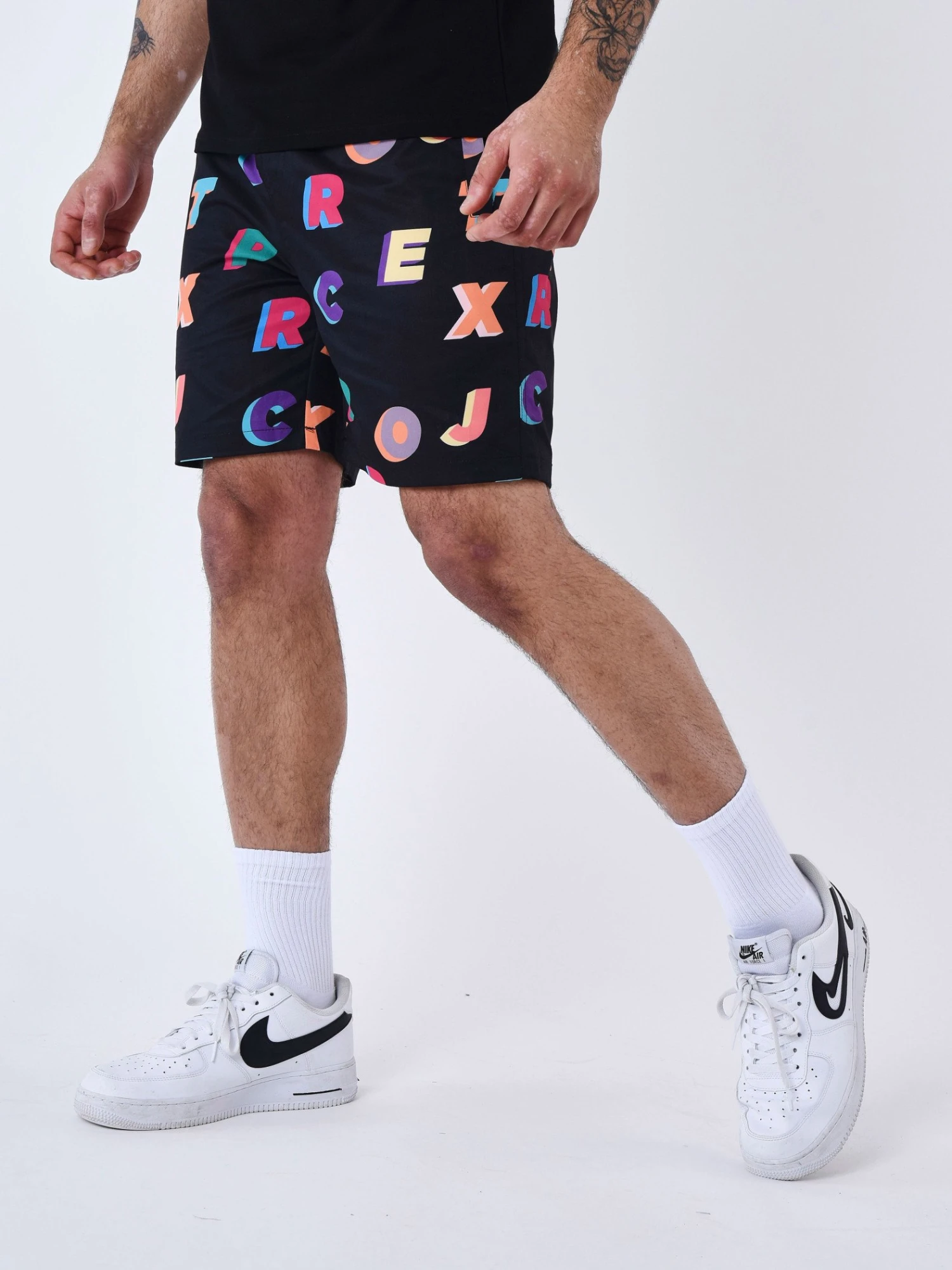 Short De Bain Imprimé Logo Multicolores – Image 4