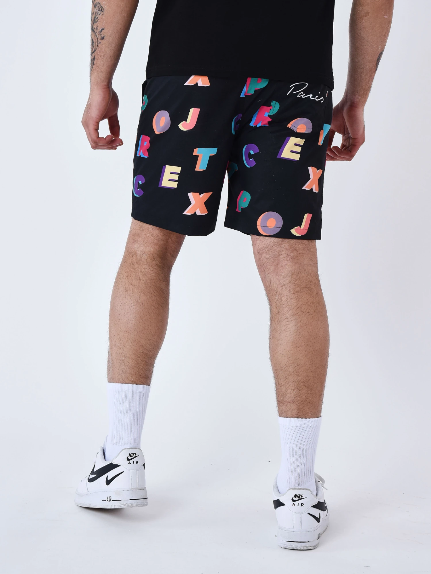 Short De Bain Imprimé Logo Multicolores – Image 7