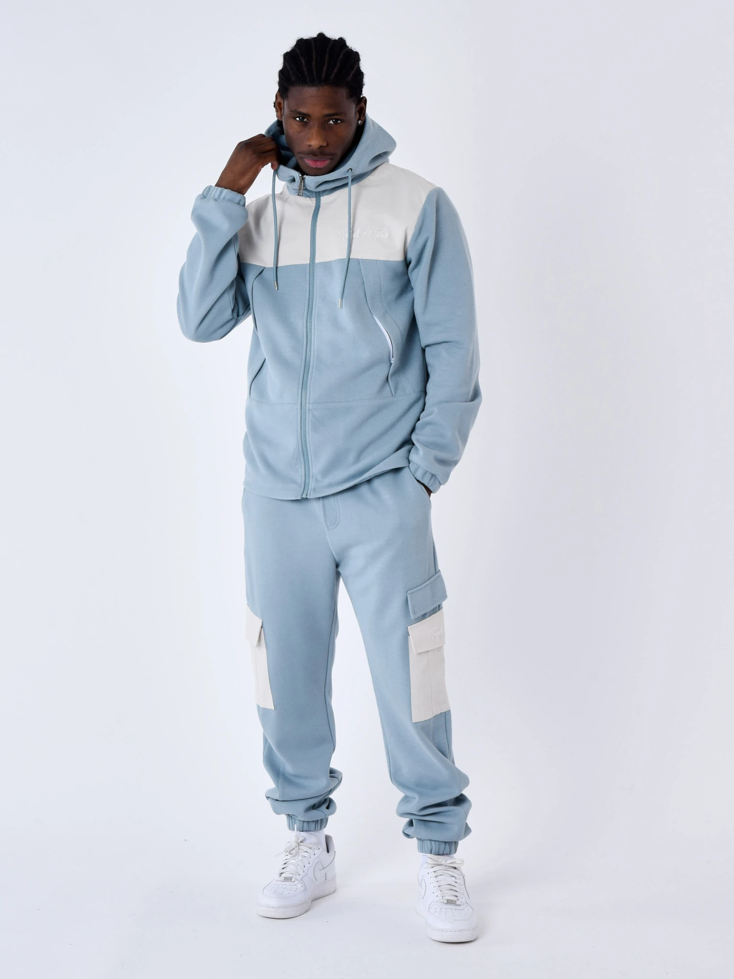 Pantalon De Jogging Bi-matière A Poches – Image 2