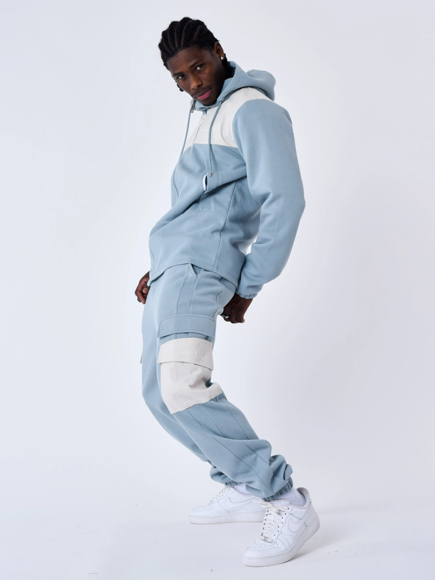 Pantalon De Jogging Bi-matière A Poches – Image 3