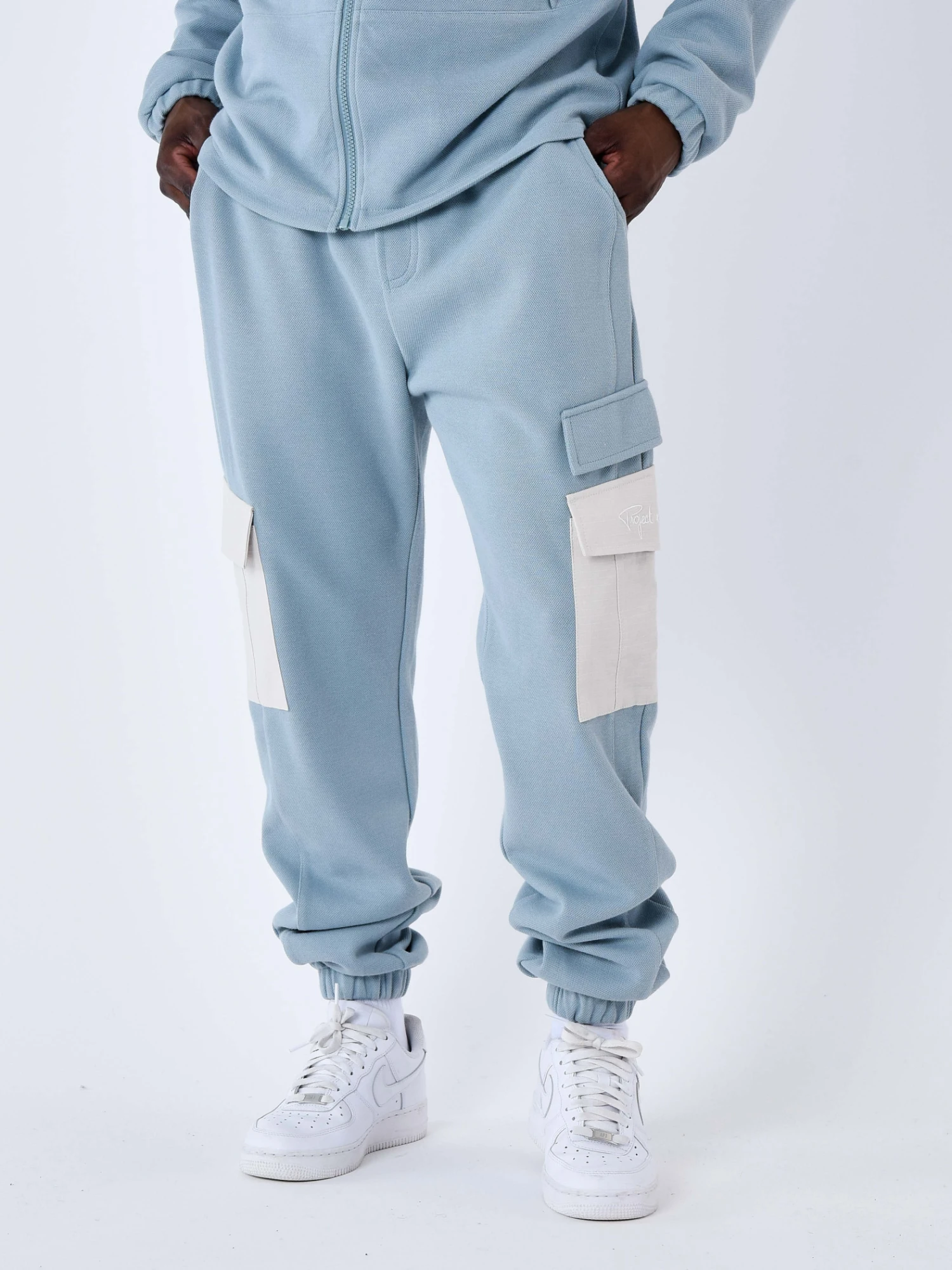 Pantalon De Jogging Bi-matière A Poches