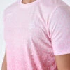 Tee Shirt à Effet Degradé Bicolore Et All Over