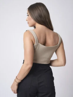 Crop Top Avec Clips Bretelle