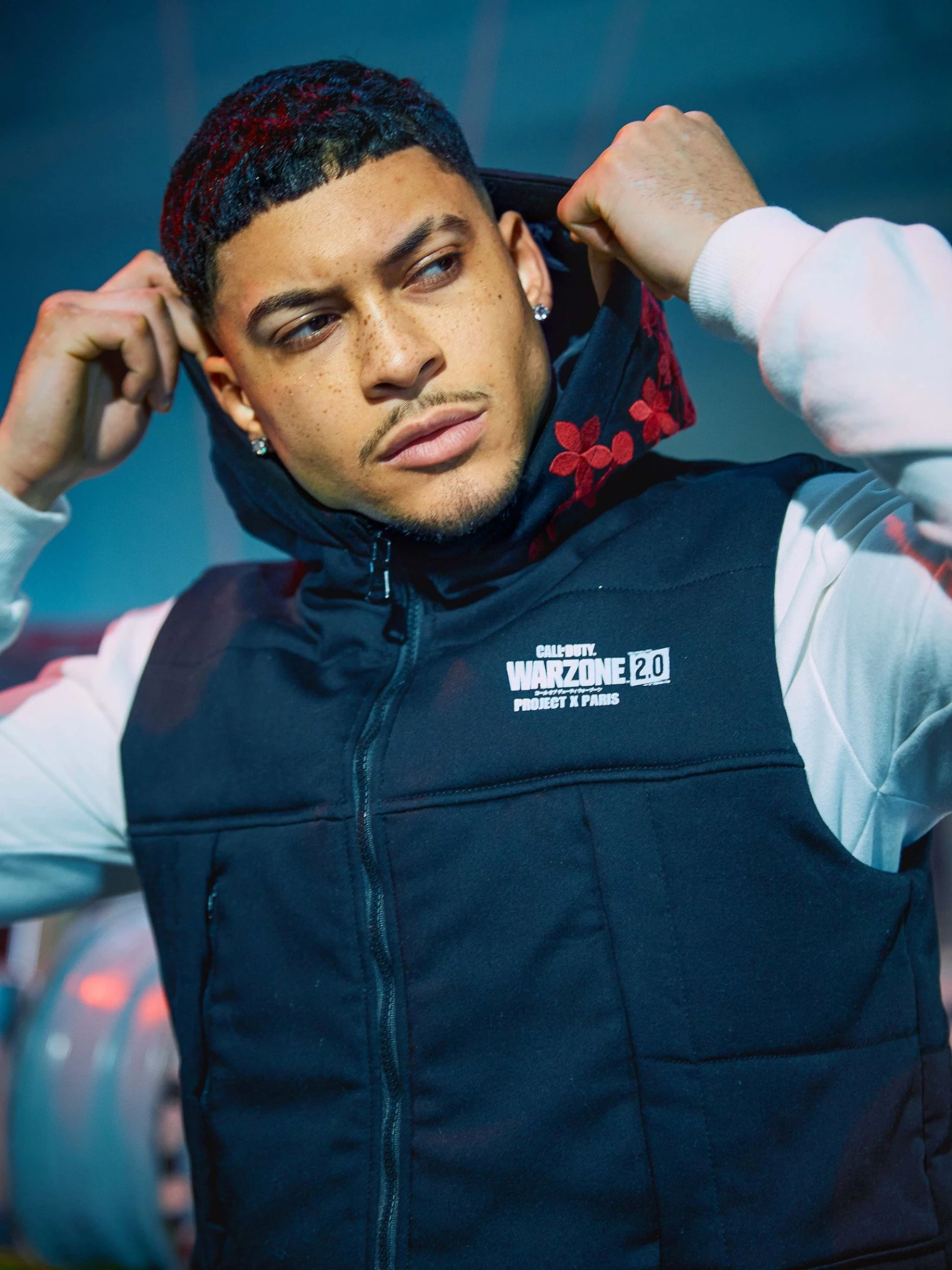 Veste à Capuche Sans Manches Call Of Duty Broderie Sakura – Image 2