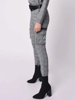 Pantalon à Carreaux à Zips