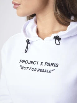 Sweat à Capuche Enfilable En Molleton Crop Top