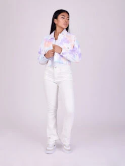 Veste Courte Denim Tie & Dye
