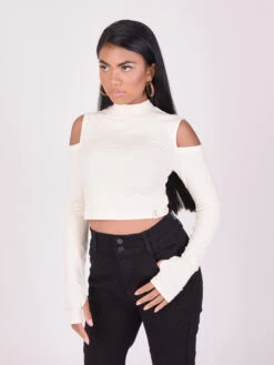 Top Manches Longues Ouverture épaules