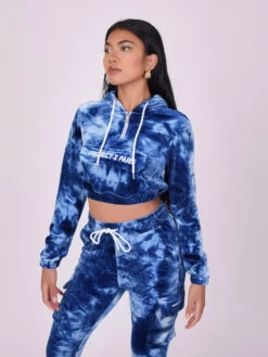 Sweat Capuche Enfilable Velours Tie & Dye