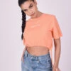 Tee-shirt Crop Avec Cordon De Serrage