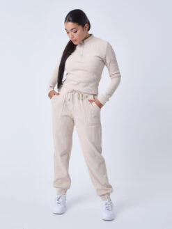 Top Col Montant En Velours Côtelé