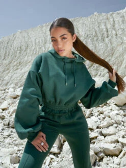 Sweat à Capuche Froncé