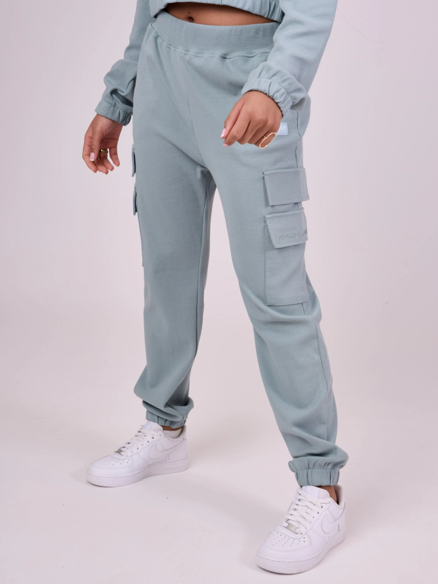 Bas De Jogging Cotelé à Poches Multiples – Image 3