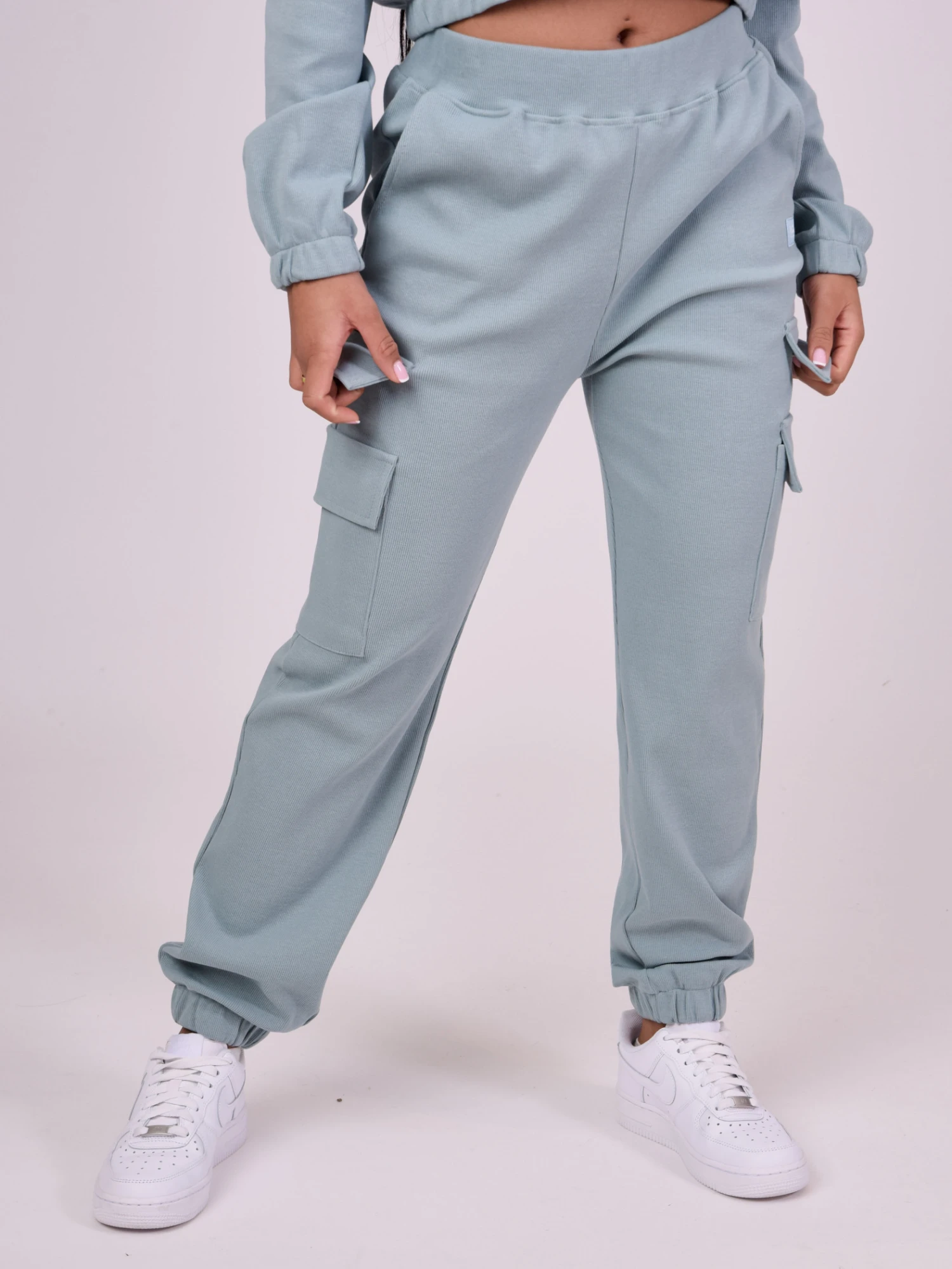 Bas De Jogging Cotelé à Poches Multiples – Image 6