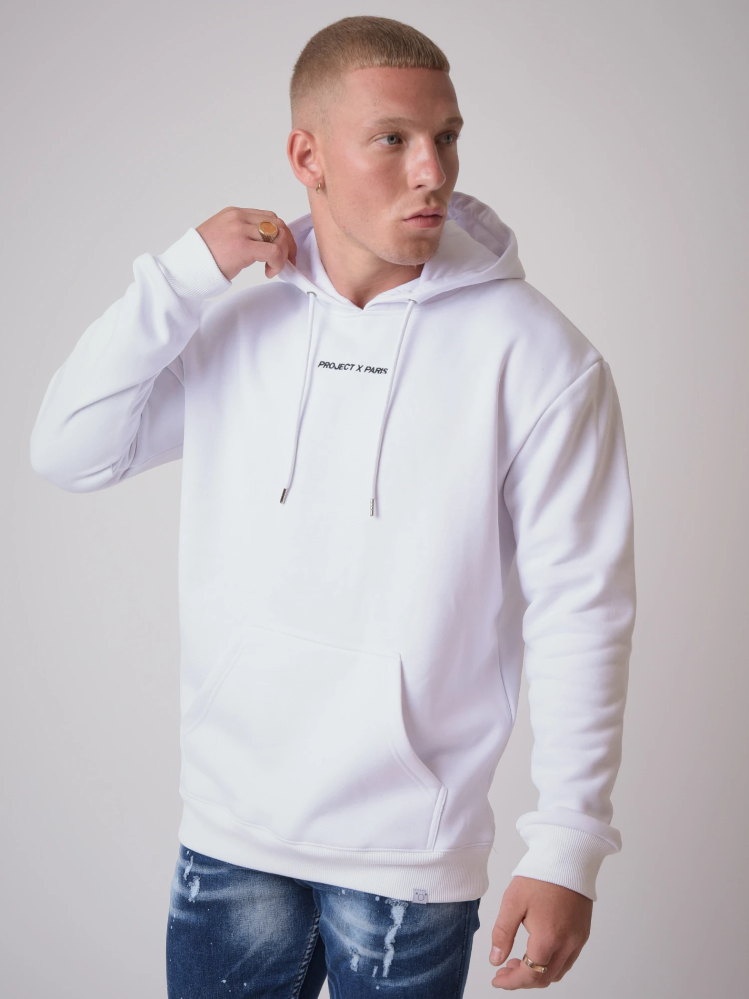 Hoodie Basic Print Reflect – Image 4