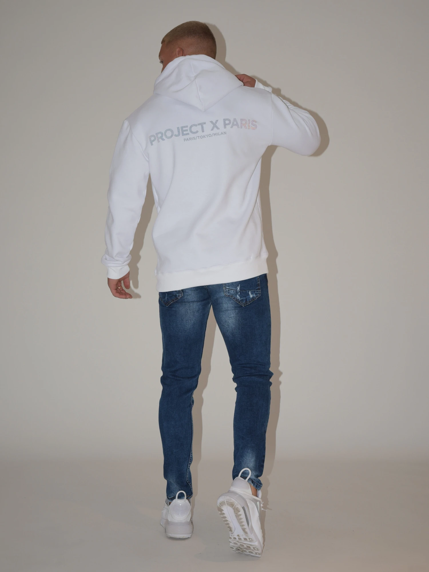 Hoodie Basic Print Reflect
