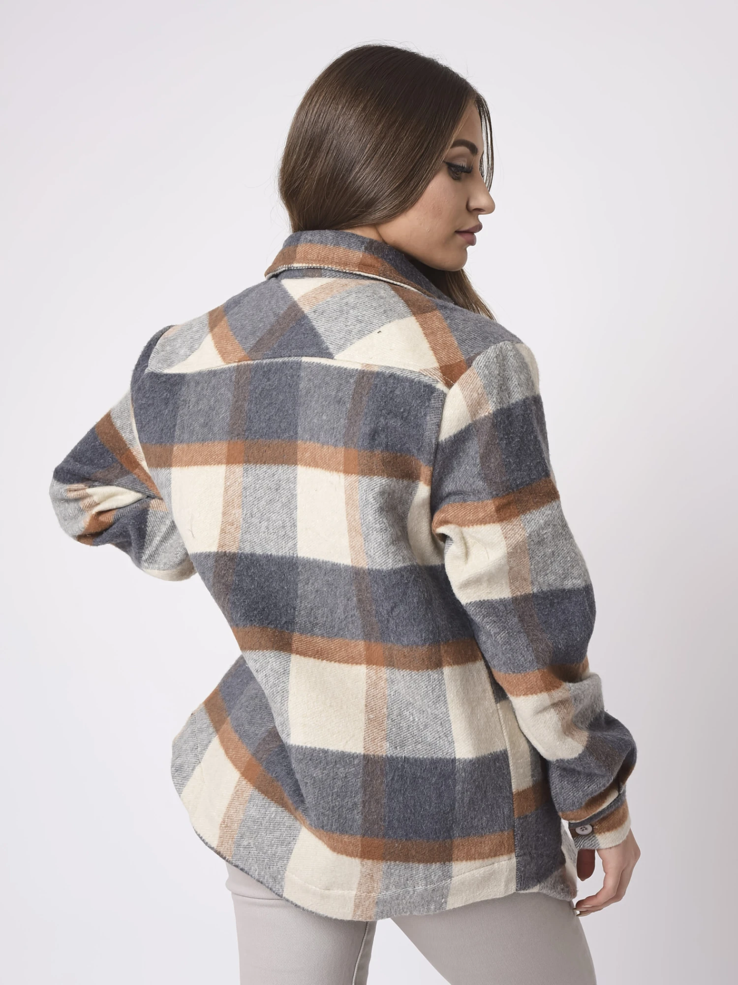 Surchemise Unisexe Motif Large Carreaux – Image 3