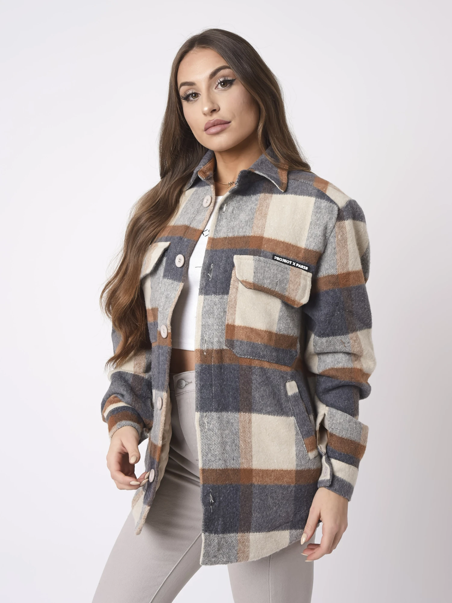 Surchemise Unisexe Motif Large Carreaux – Image 4