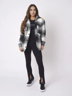 Surchemise Unisexe Motif Gros Carreaux Type Chevron