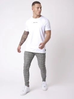 Pantalon Slim à Motif Carreaux