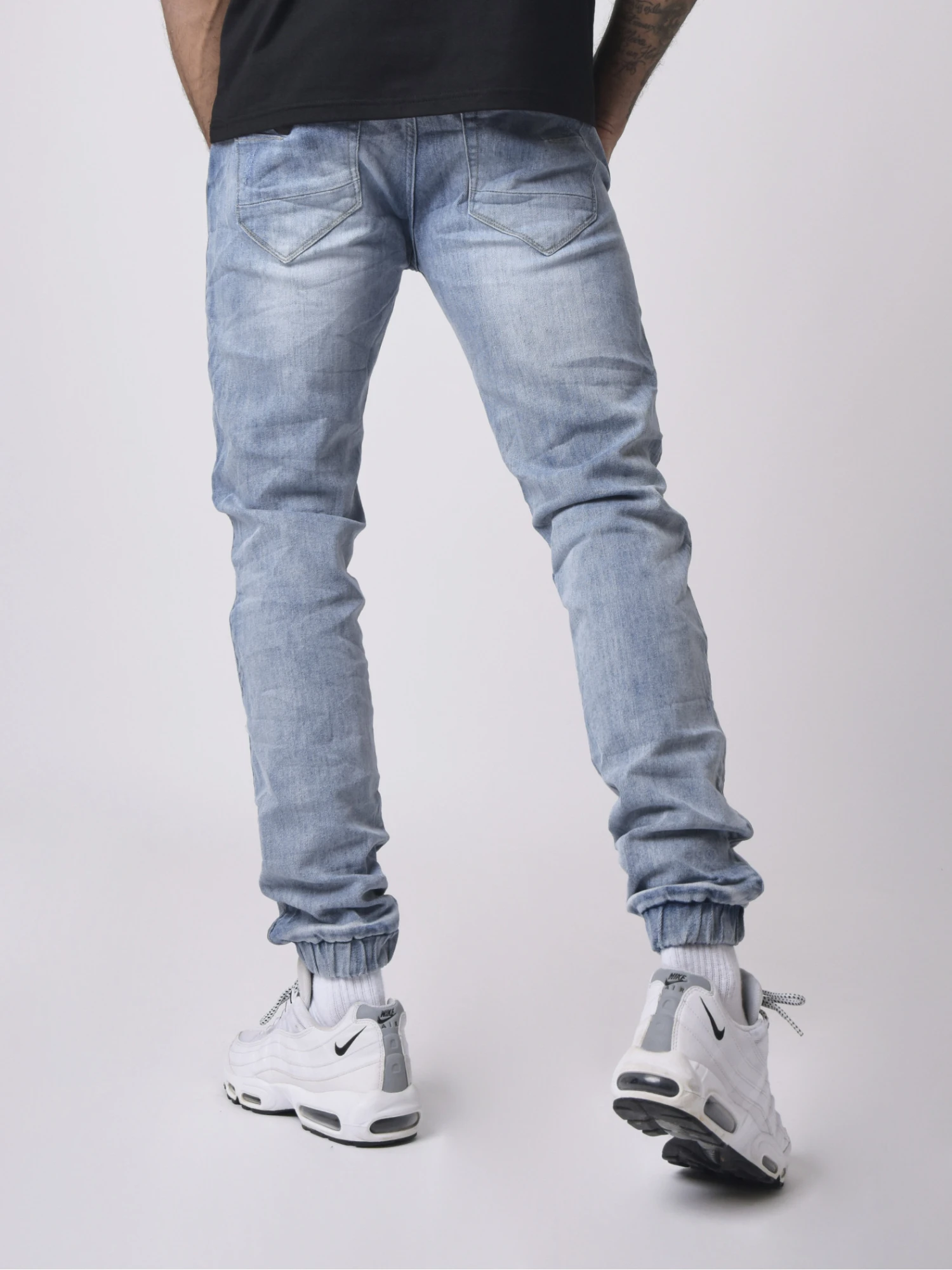 Jean Bas élastique Piping Réfléchissant – Image 3