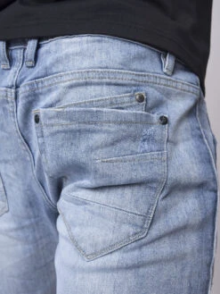 Jean Bas élastique Piping Réfléchissant