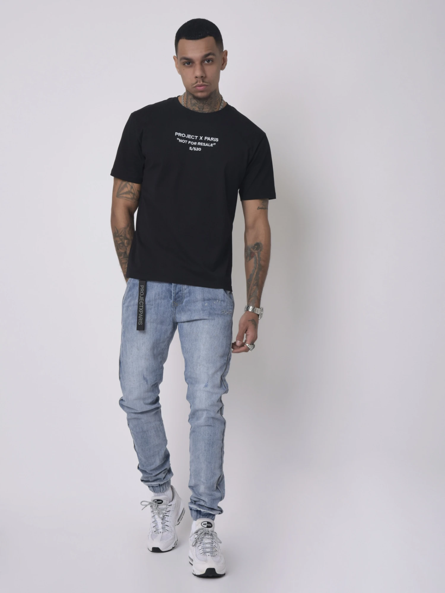 Jean Bas élastique Piping Réfléchissant – Image 6