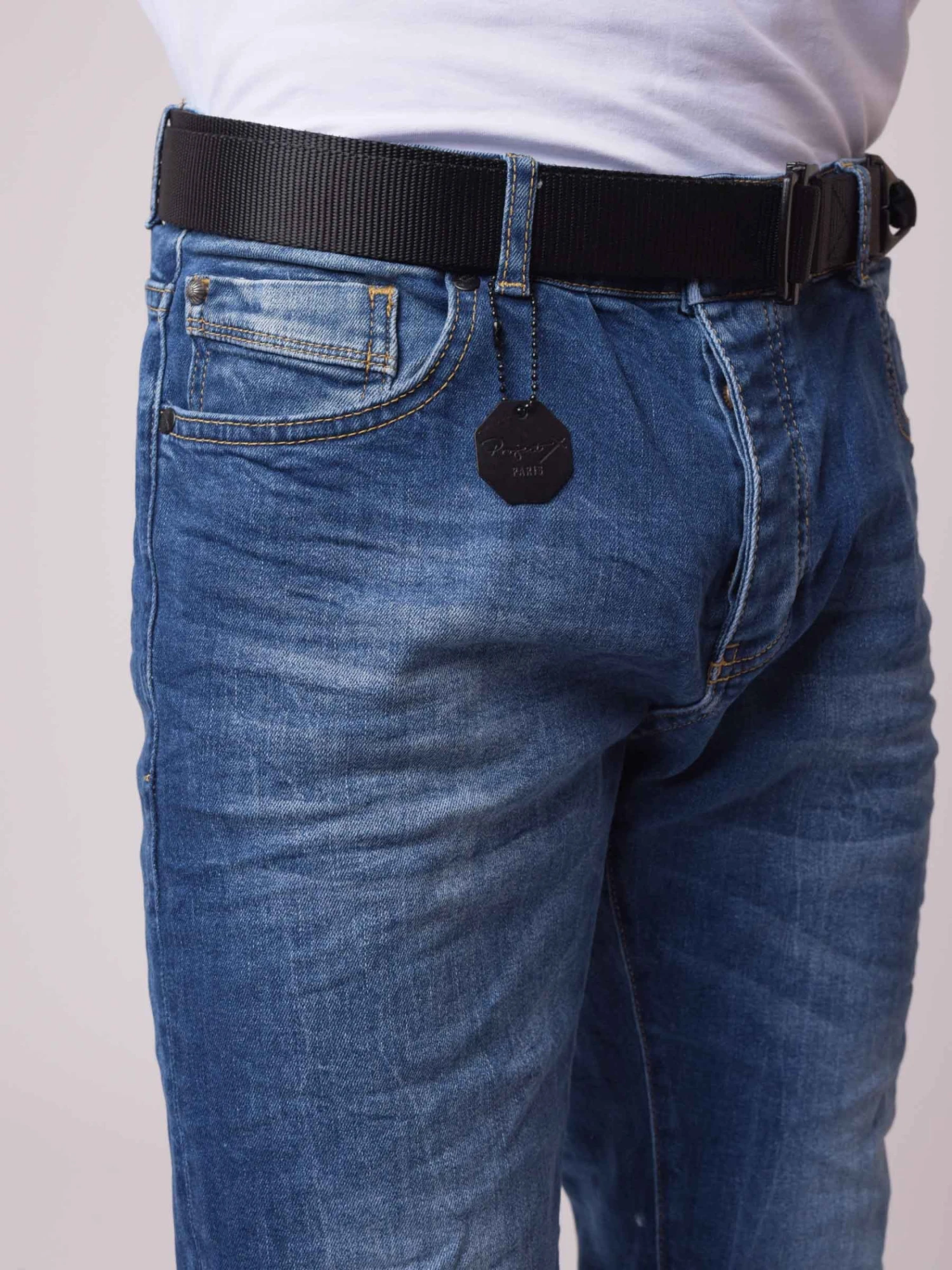 Jean Basic Slim Bleu – Image 5