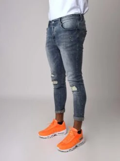 Jean Bleu Délavé Coupe Skinny