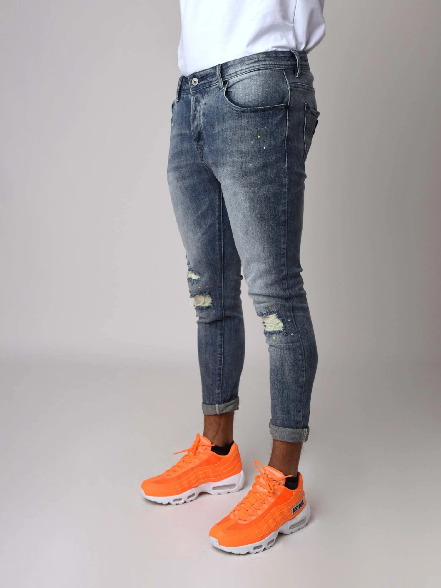 Jean Bleu Délavé Coupe Skinny