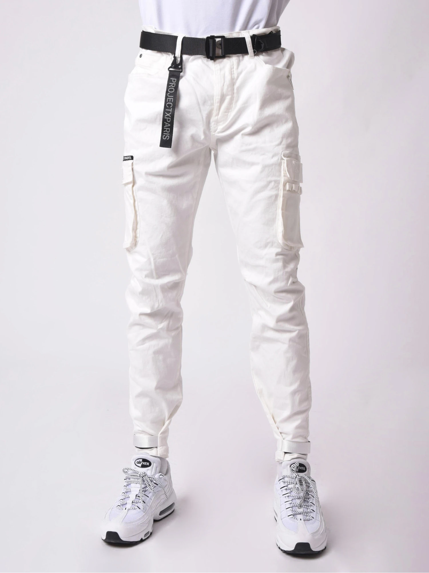 Jean Cargo Poches Et Sangle De Resserrement En Bas – Image 2