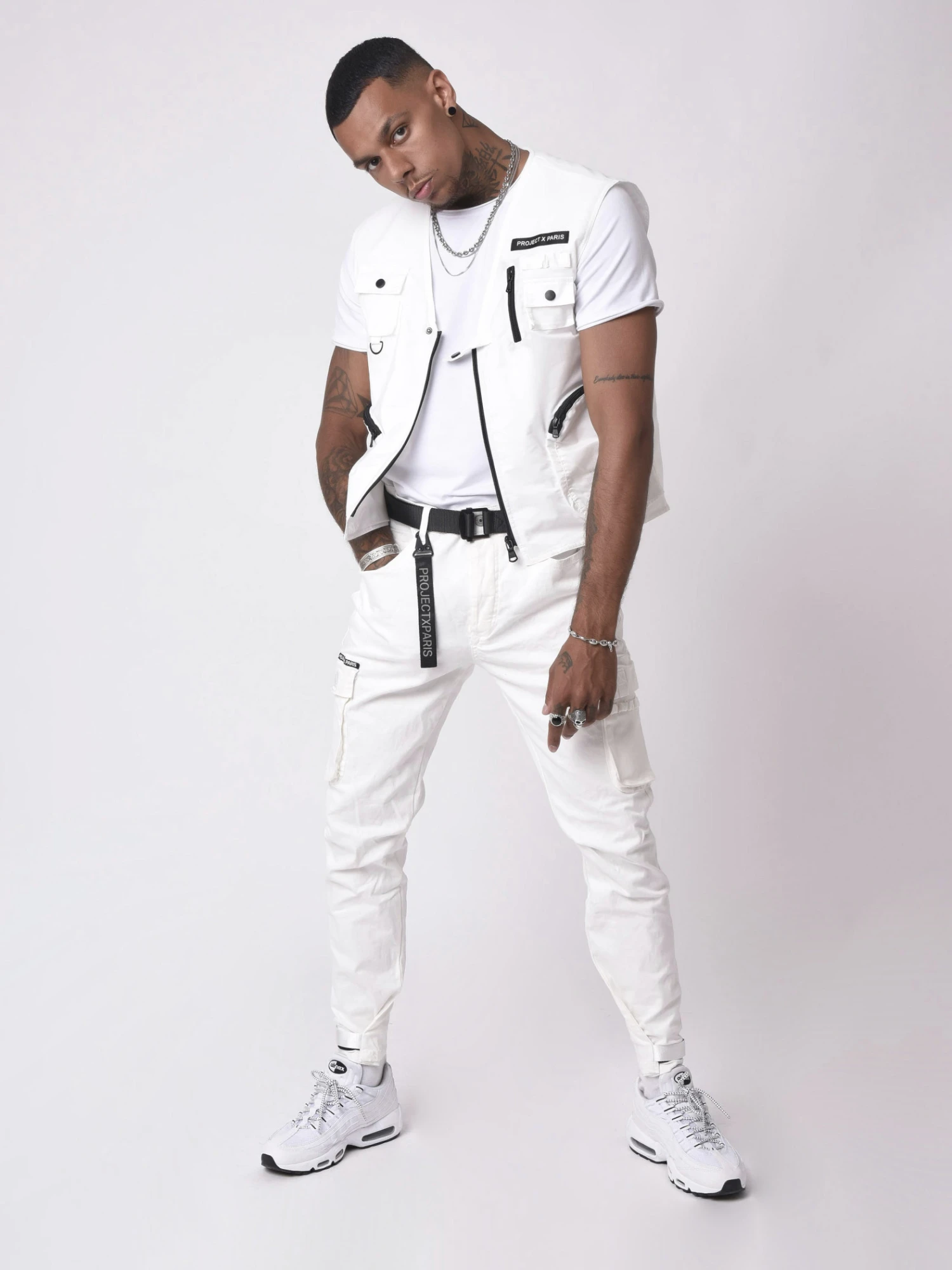 Jean Cargo Poches Et Sangle De Resserrement En Bas – Image 4