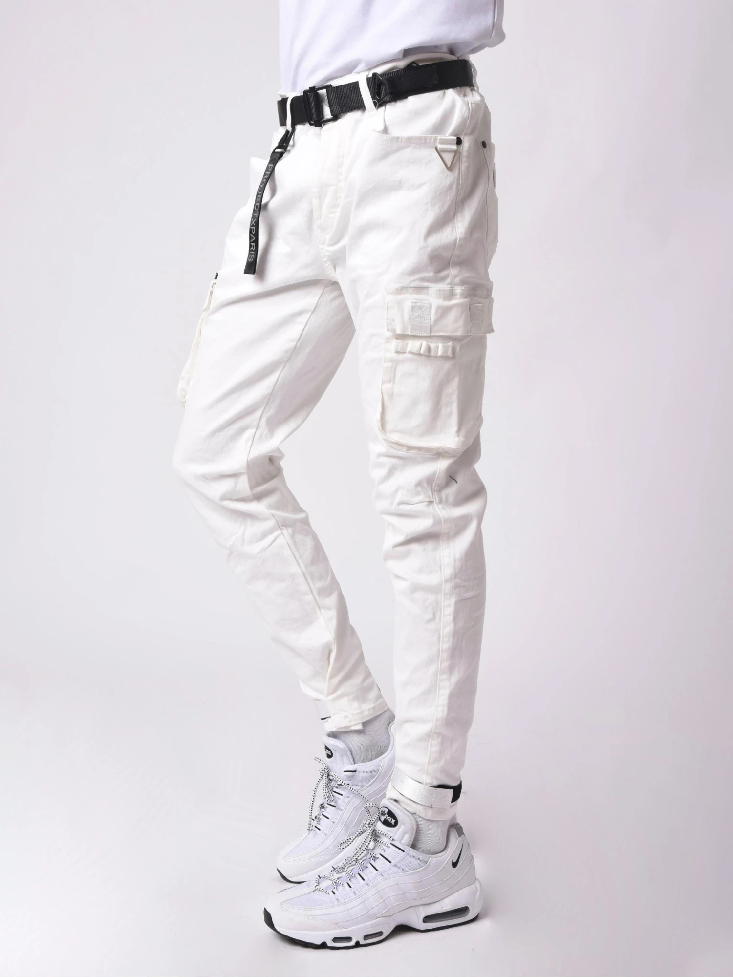 Jean Cargo Poches Et Sangle De Resserrement En Bas – Image 5