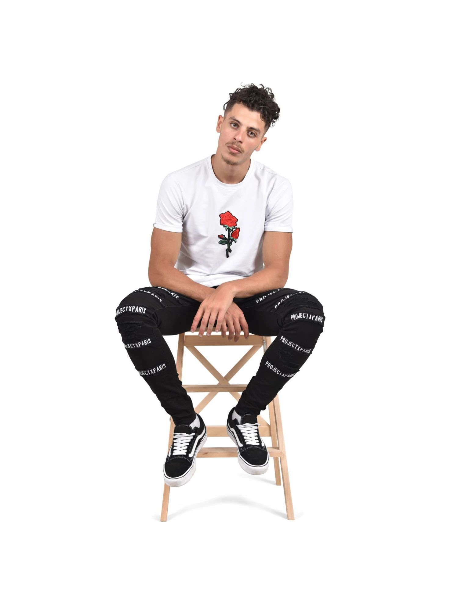 Jean Noir Skinny Avec Patchs – Image 4