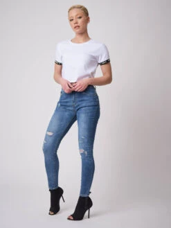 Jean Skinny Fit Effet Usé