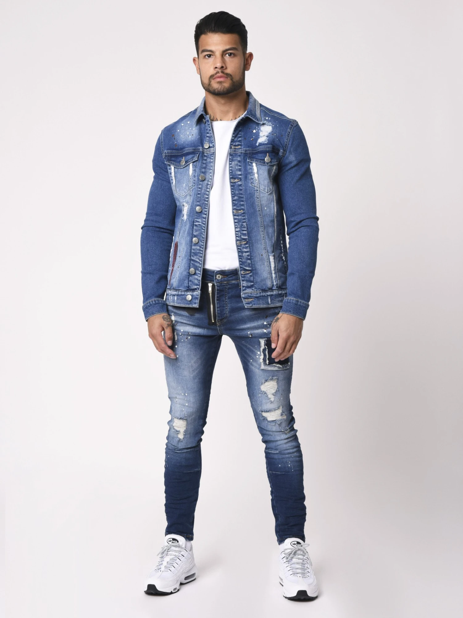 Jean Skinny Tacheté