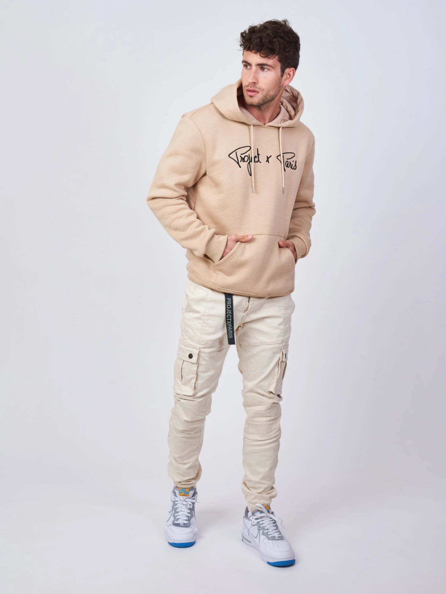 Jean Slim Style Cargo Détail Surpiqure – Image 3