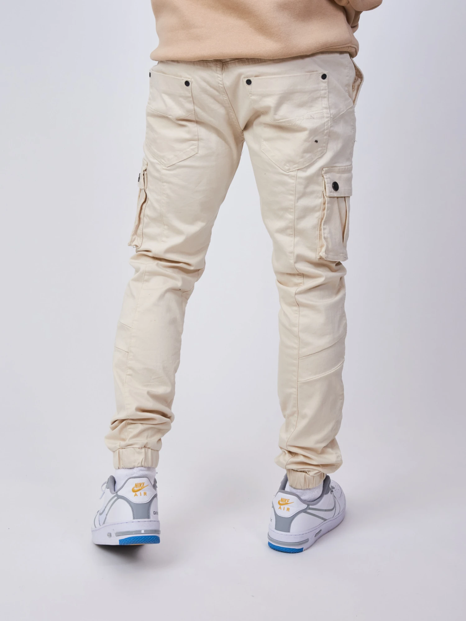 Jean Slim Style Cargo Détail Surpiqure – Image 4